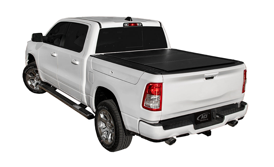 LOMAX Covers Aluminum Low Profile Hard Tri-Fold Tonneau Cover