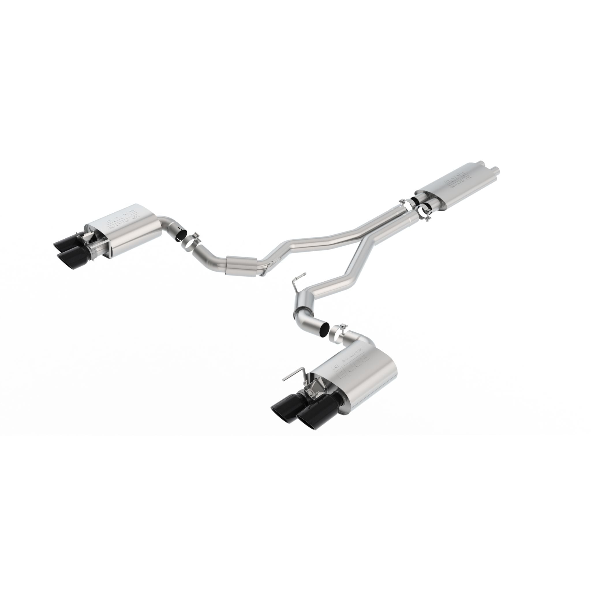 Borla 1014046BC 2018-2020 Ford Mustang GT Cat-Back? Exhaust System ECE Approved Touring Exhaust System Kit