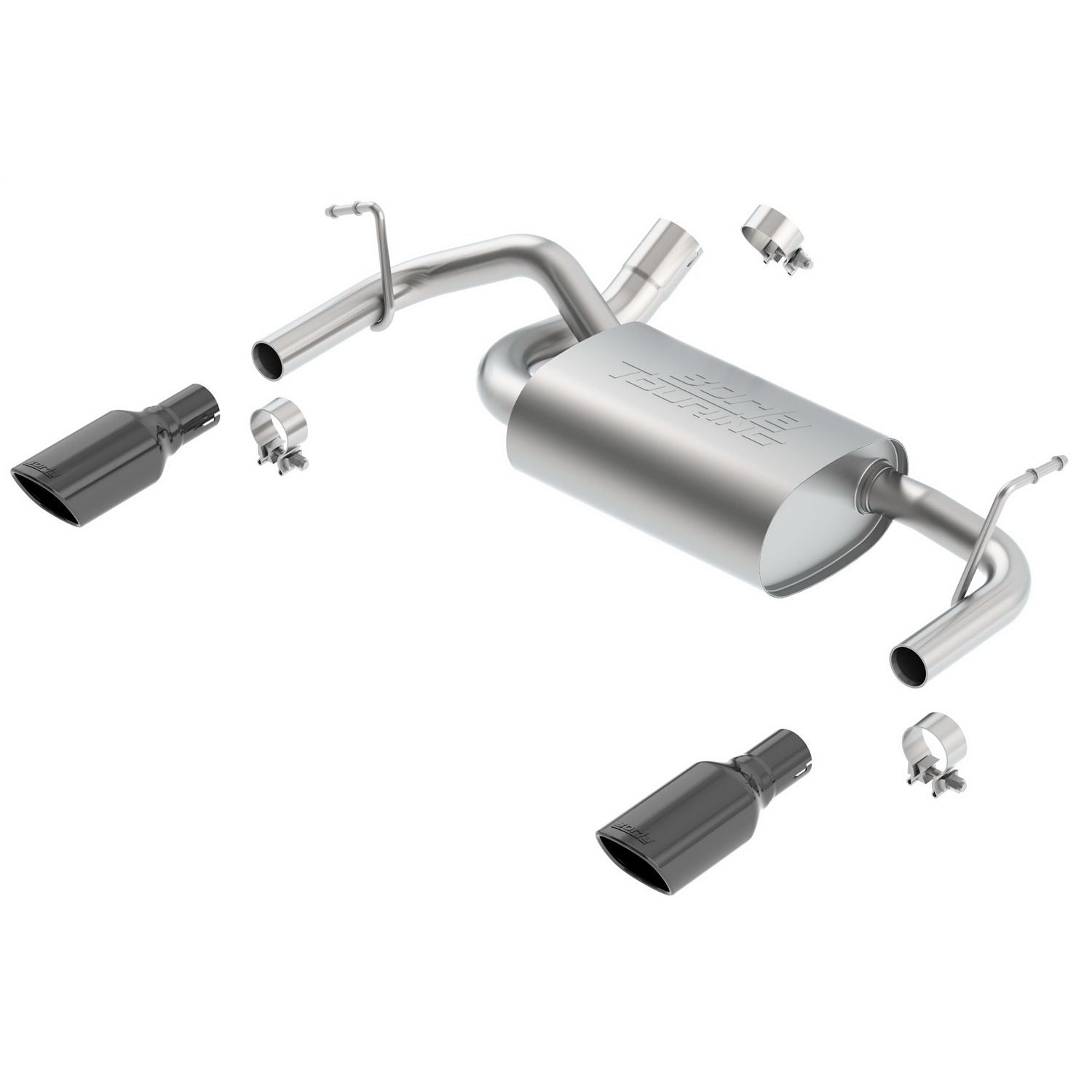 Borla 11834BC 2012-2018 Jeep Wrangler JK/ JKU Axle-Back Exhaust System Touring Exhaust System Kit