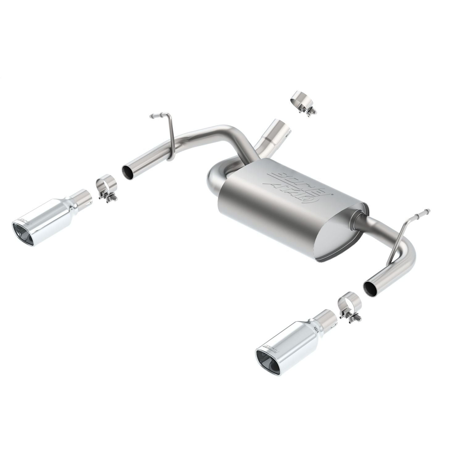 Borla 11860 2012-2018 Jeep Wrangler JK/ JKU Axle-Back Exhaust System ATAK? Exhaust System Kit