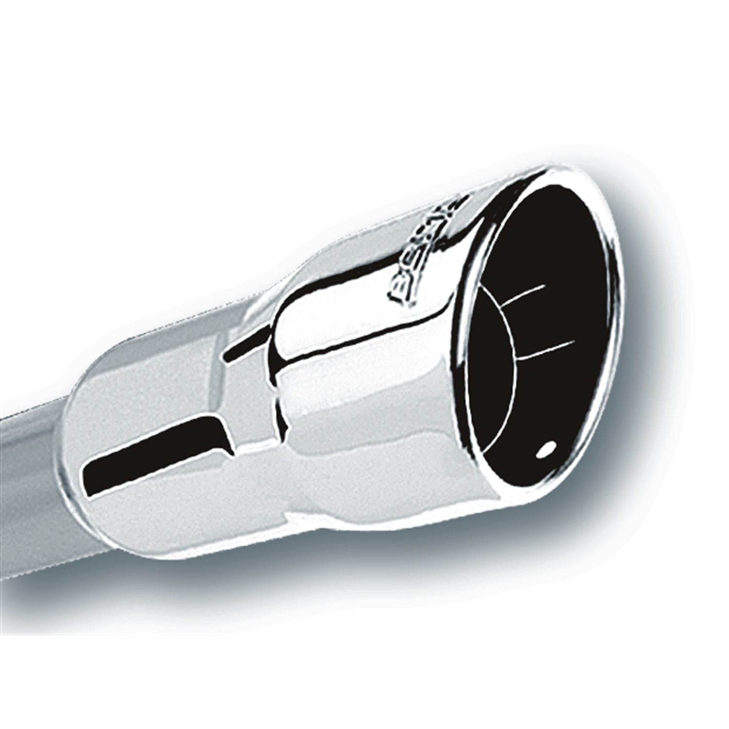 Borla 20237 Tip 2.25" Inlet/ 3.5" Outlet Single Round Rolled-Edge Angle-Cut Intercooled Exhaust Tail Pipe Tip