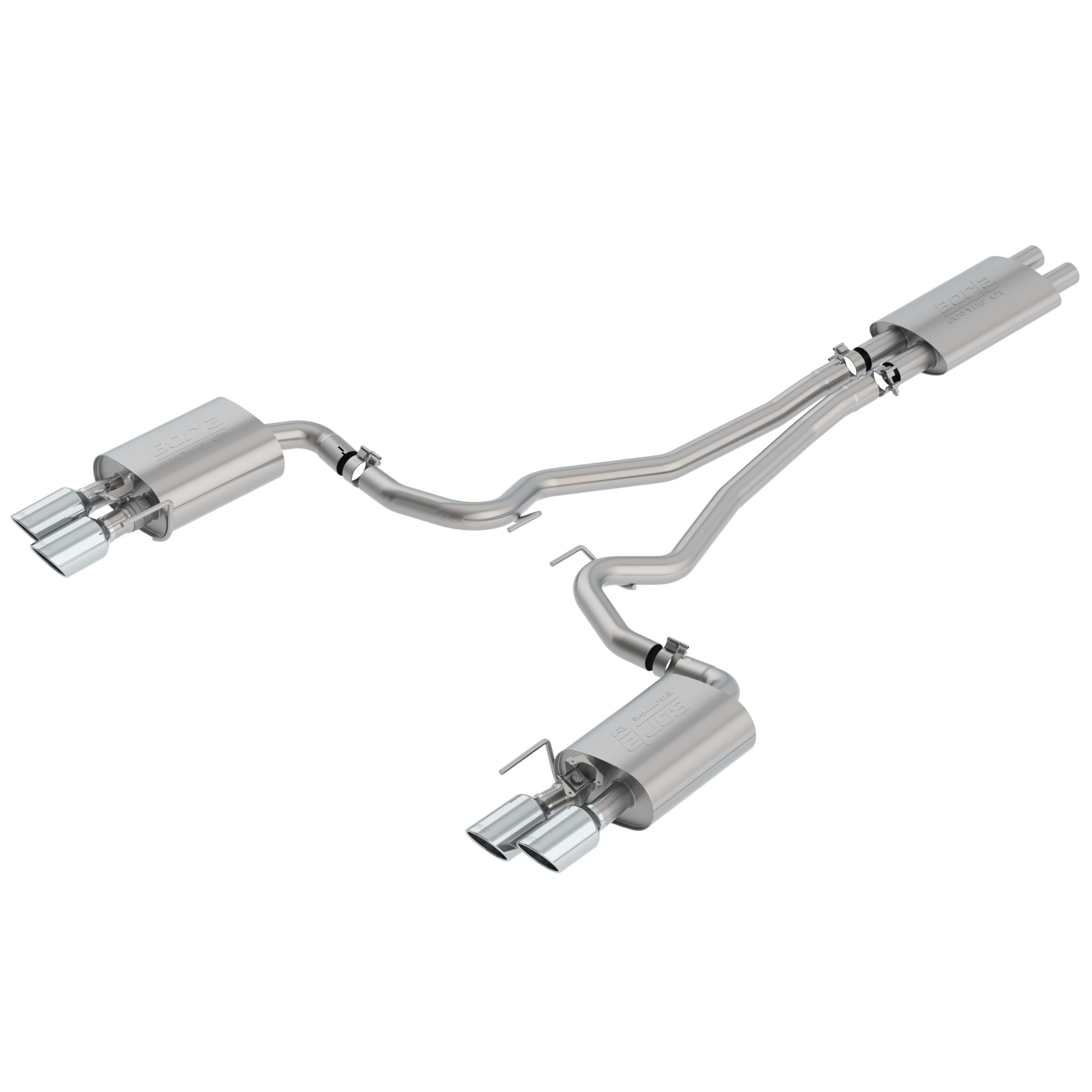 Borla 1014045 2018-2020 Ford Mustang GT Cat-Back? Exhaust System ECE Approved Touring Exhaust System Kit