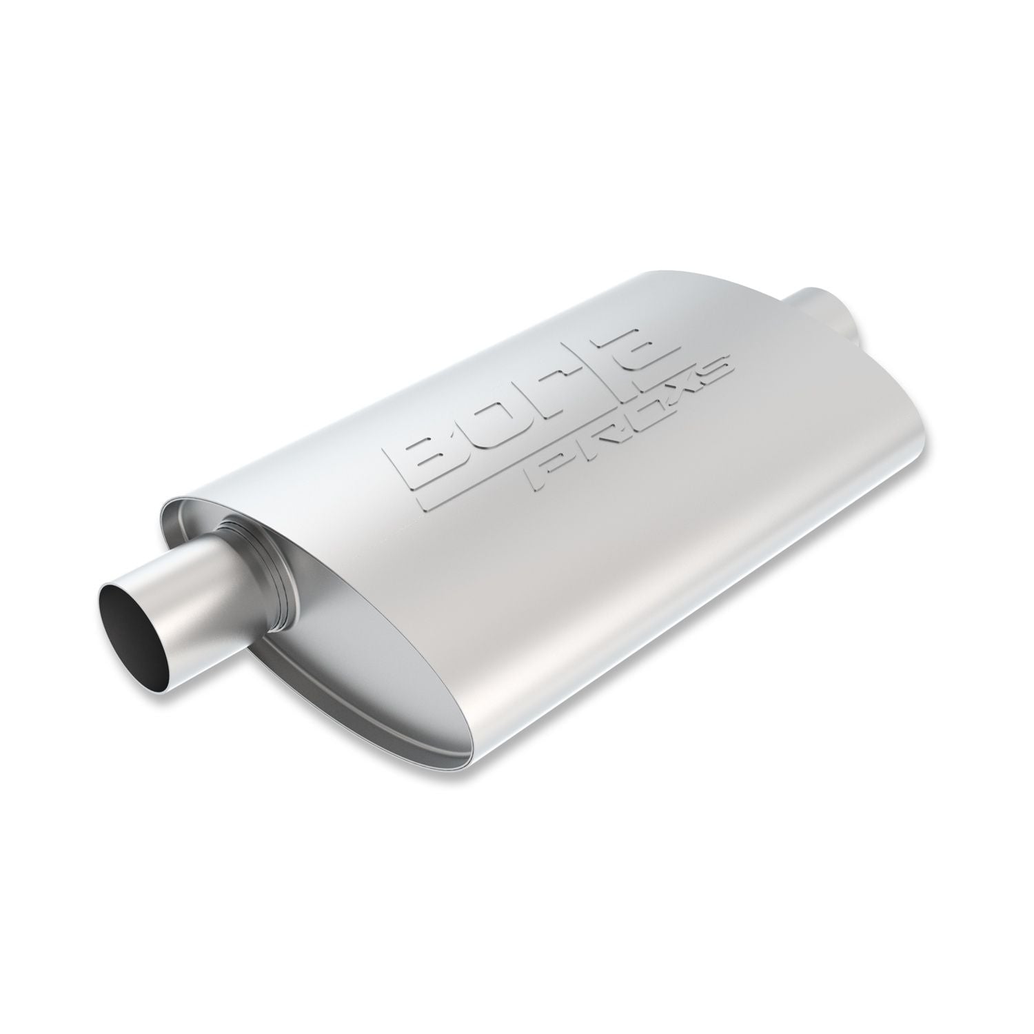 Borla 40357 ProXS Muffler? 2.25" Offset Inlet/ 2.25" Center Outlet 4" x 9.5" Oval x 14" Long Body Exhaust Muffler