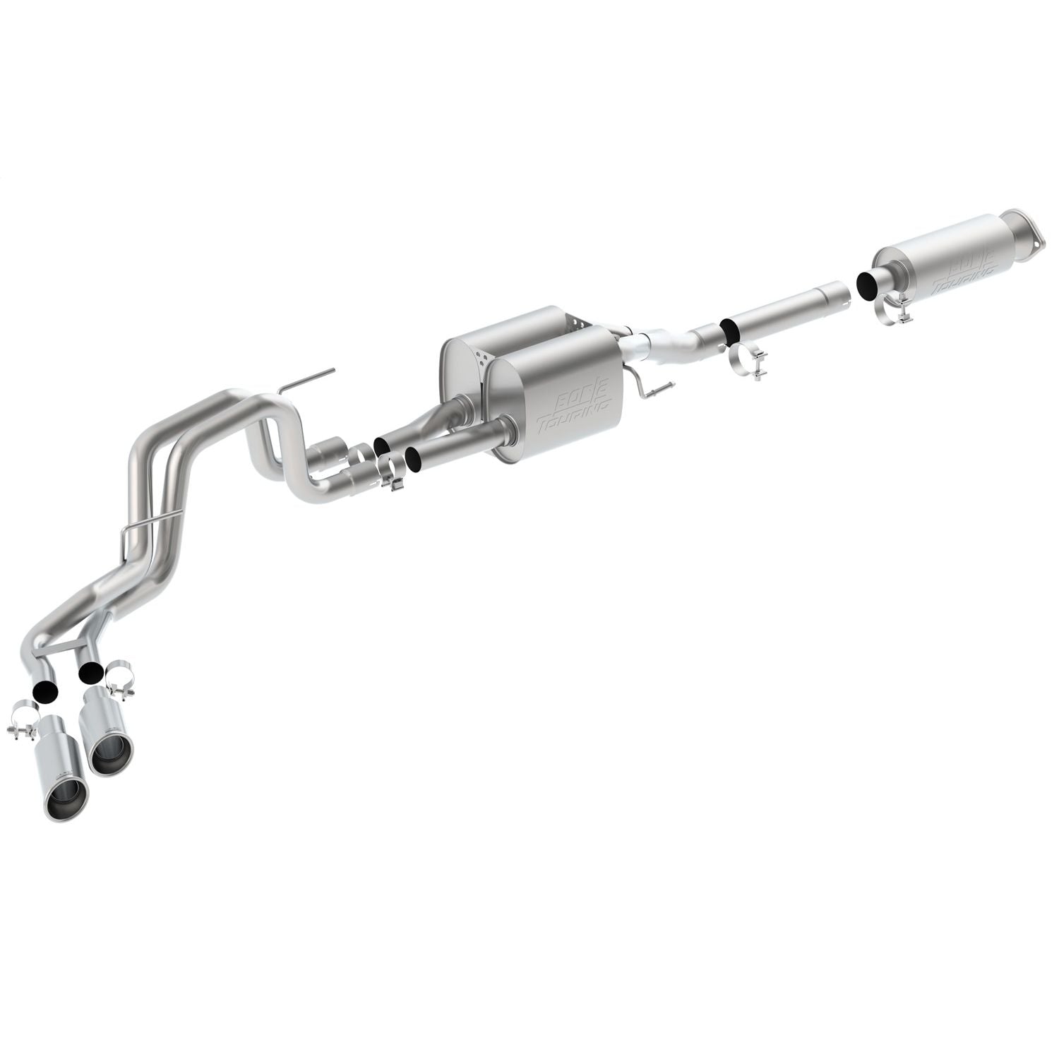 Borla 140404 2010-2014 Ford F-150 SVT Raptor/ F-150 Harley Davidson Cat-Back? Exhaust System Touring Exhaust System Kit