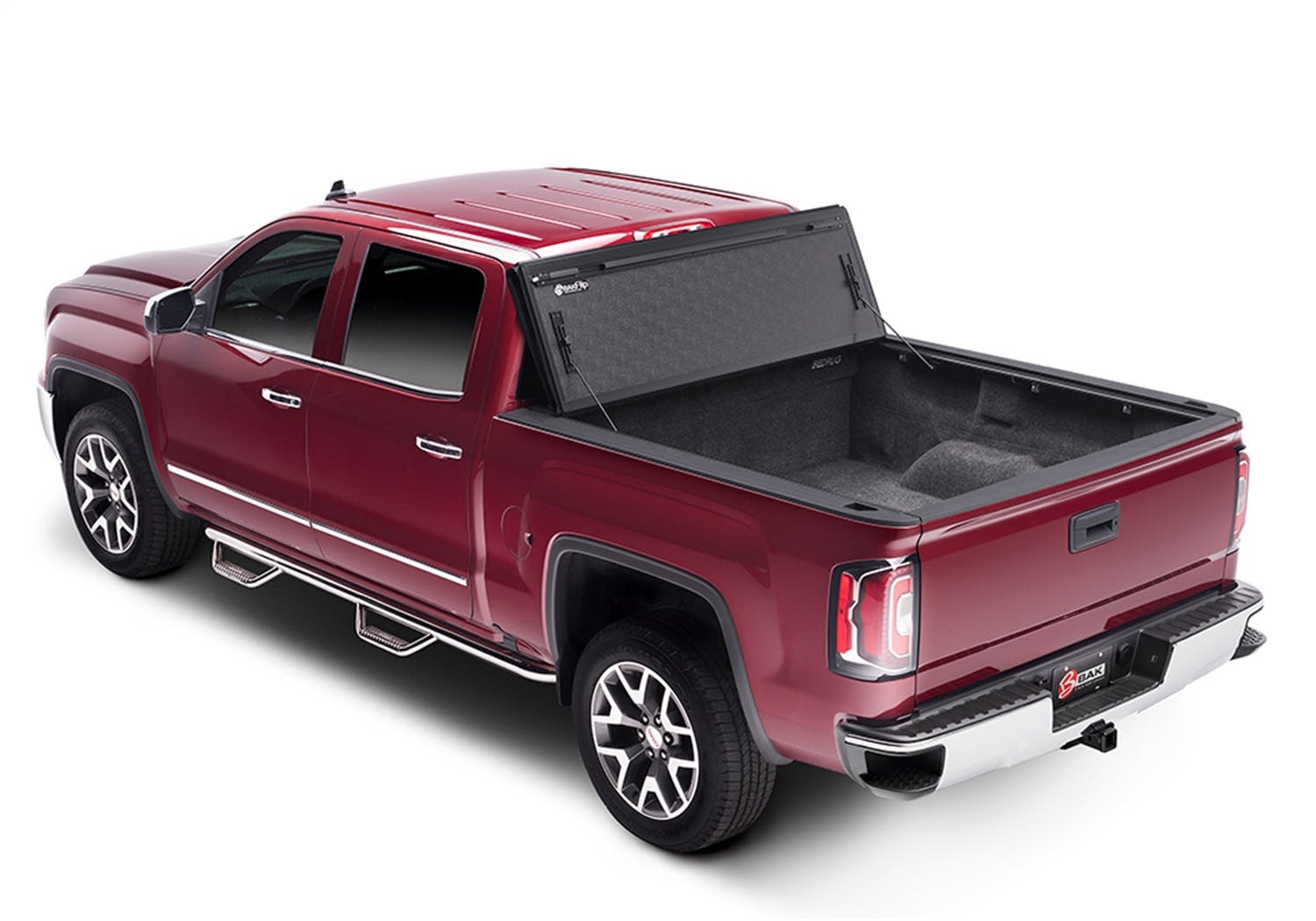 BAK Industries BAKFlip FiberMax Hard Folding Truck Bed Cover | Fiberglass Polymer