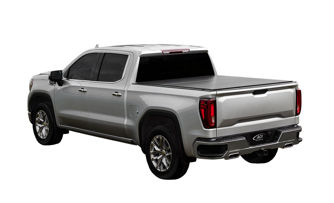 LOMAX Covers Aluminum Low Profile Hard Tri-Fold Tonneau Cover