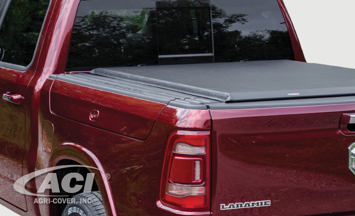 LOMAX Covers Aluminum Low Profile Hard Tri-Fold Tonneau Cover