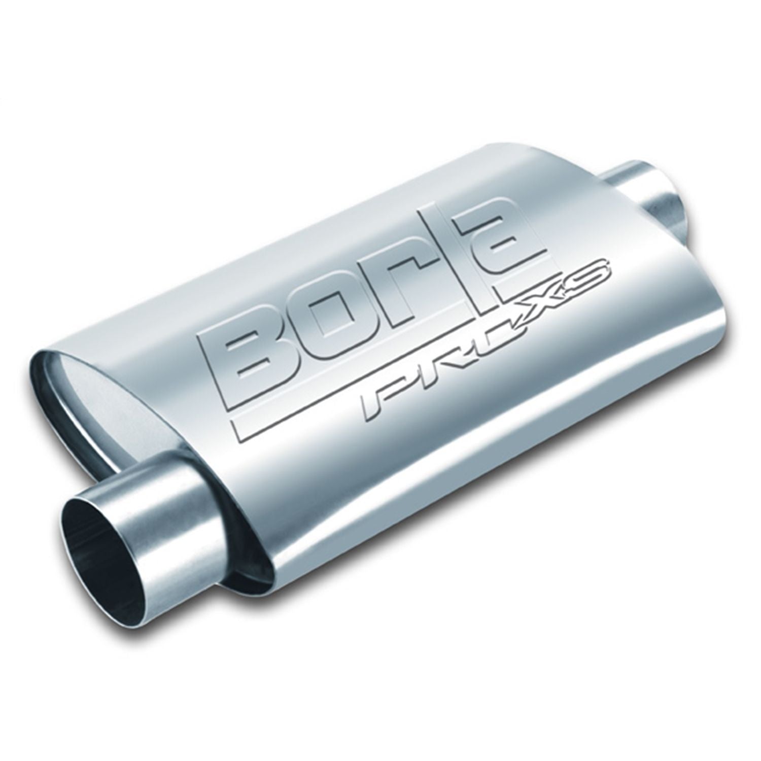 Borla 40359 ProXS Muffler? 3" Offset Inlet/ 3" Center Outlet 4" x 9.5" Oval x 14" Long Body Exhaust Muffler