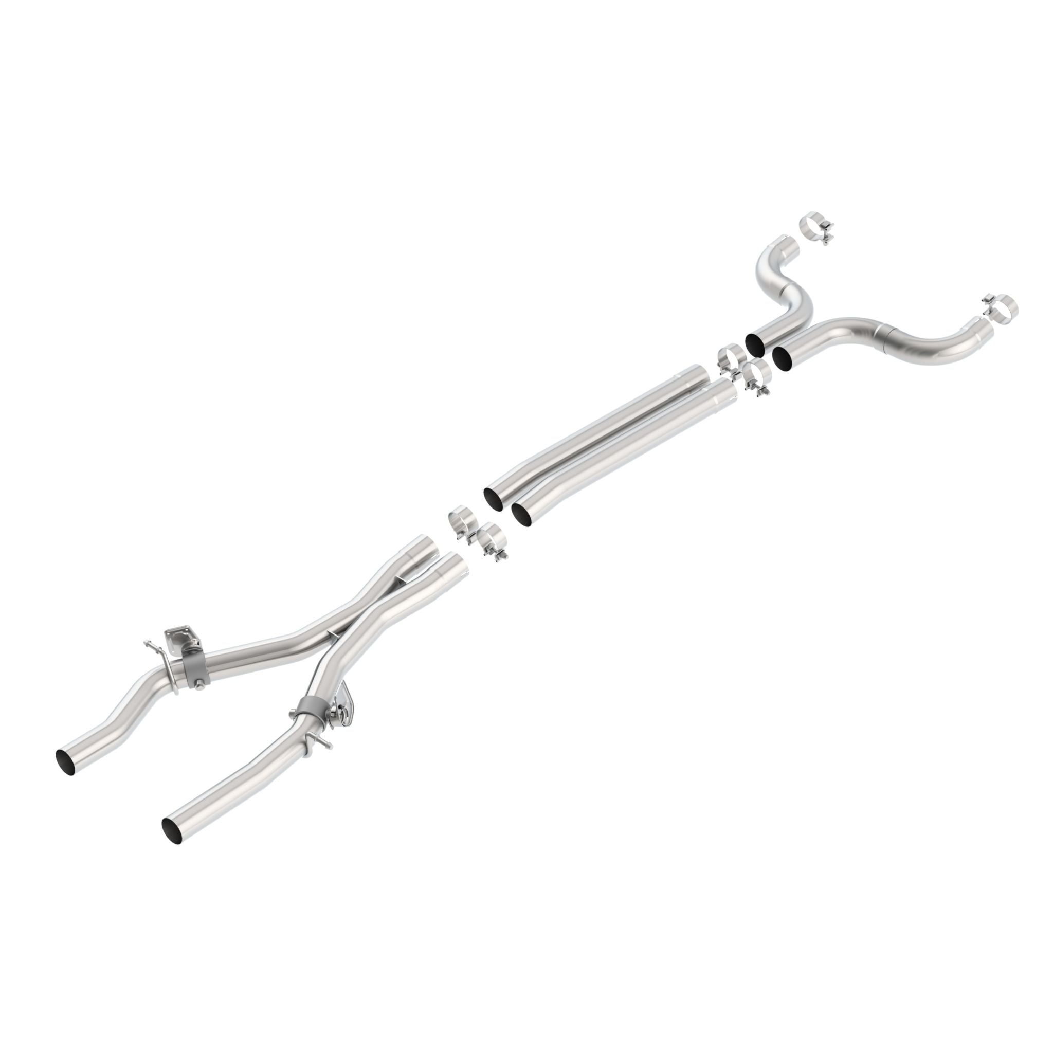 Borla 60610 2016-2021 Chevrolet Camaro SS 6.2L X-Pipe With Mid Pipes Exhaust Pipe