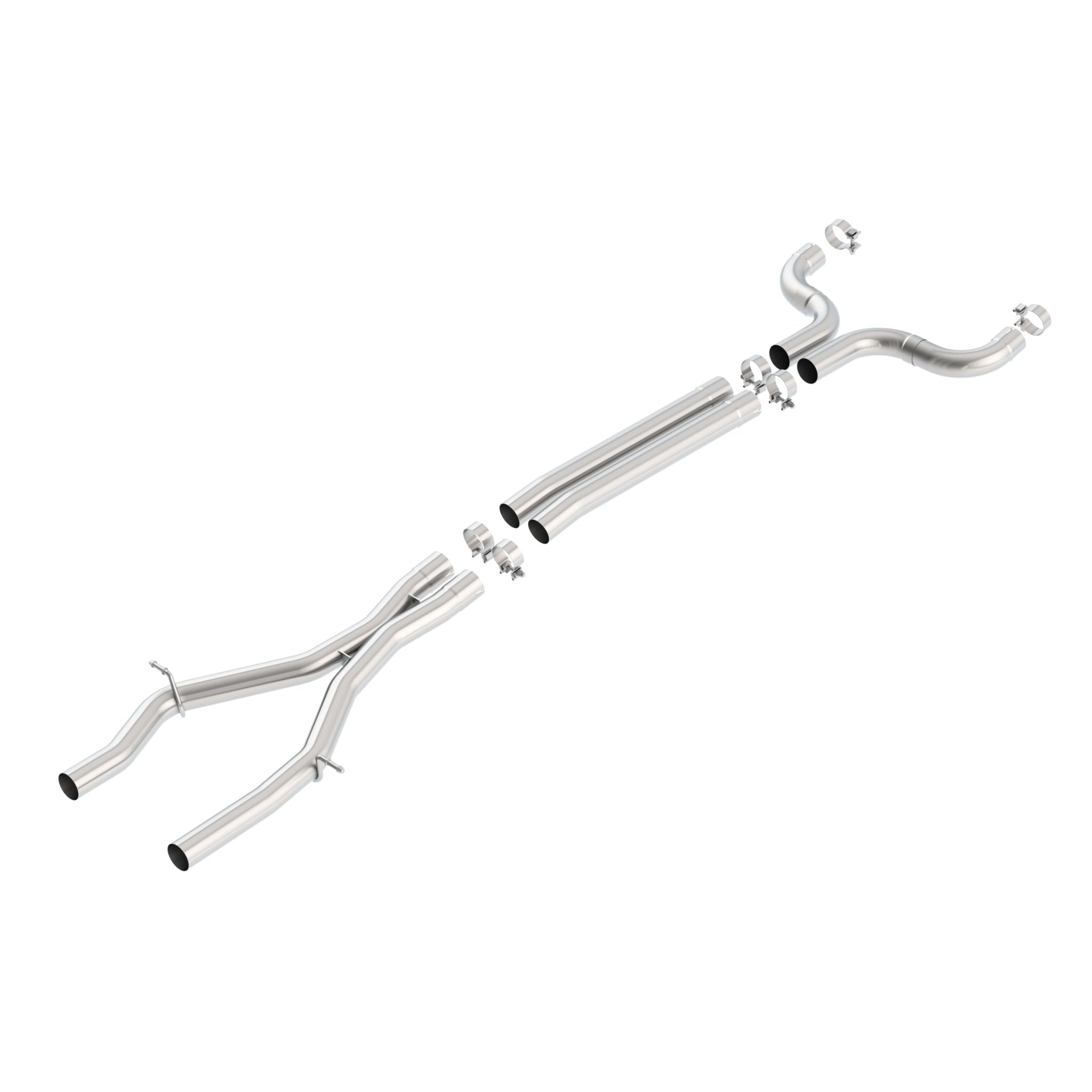 Borla 60607 2016-2021 Chevrolet Camaro SS 6.2L X-Pipe With Mid Pipes Exhaust Pipe