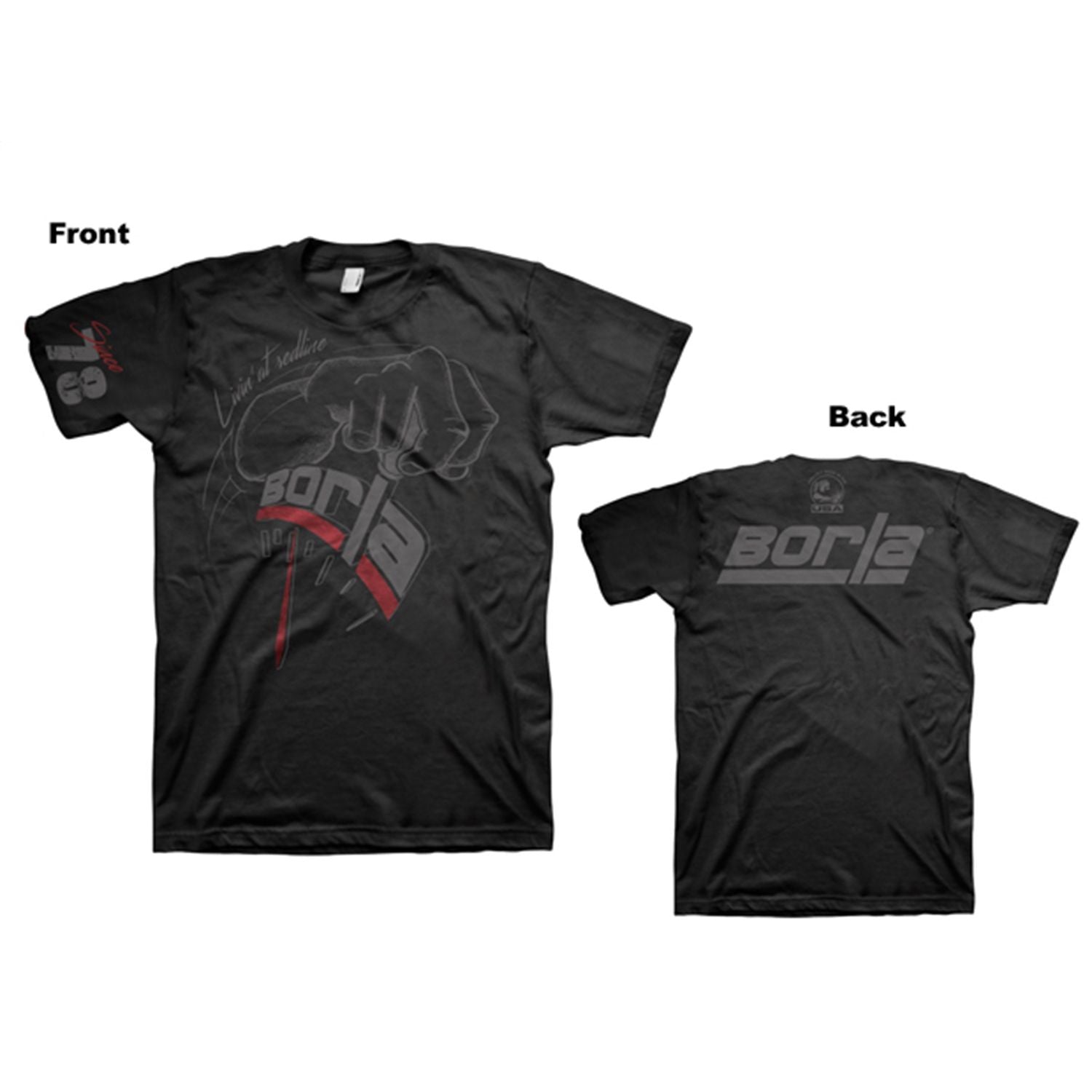 Borla 21572 Men's Shifter T-Shirt Charcoal - XXL T-Shirt