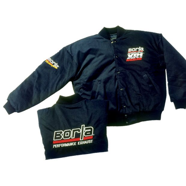 Borla 21235 Black Nylon Jacket - Medium Jacket